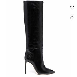 Paris Texas
lizard skin-effect knee-high boots